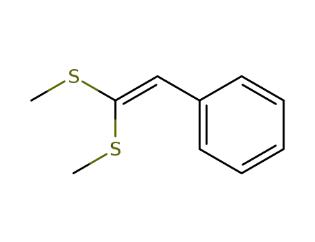 Molecular Structure of 14063-69-5 (Benzene, [2,2-bis(methylthio)ethenyl]-)