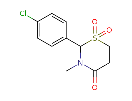 Molecular Structure of 80-77-3 (Chlormezanone)