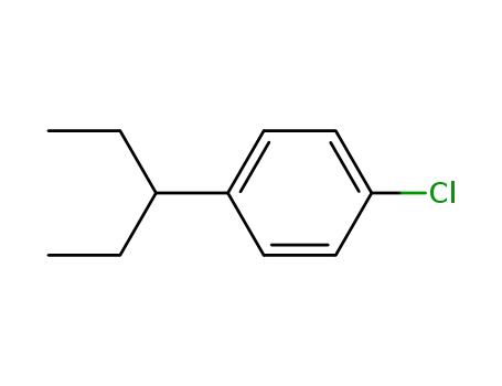 Molecular Structure of 83091-88-7 (Benzene, 1-chloro-4-(1-ethylpropyl)-)