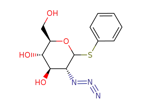 Molecular Structure of 202462-37-1 (phenyl 2-azido-2-deoxy-1-thio-α/β-D-glucopyranoside)