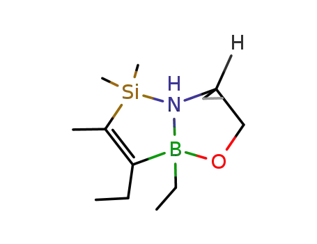Molecular Structure of 129444-01-5 ((R)-4,5,7-triethyl-2,2,3-trimethyl-6-oxa-1-azonia-2-sila-5-boratabicyclo{3.3.0}oct-3-ene)