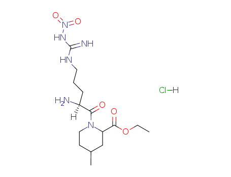 Ethyl (2R,4R)-1-[2-amino-5-[[imino(nitroamino)methyl]amino]-1-oxopentyl]-4-methyl-2-piperidinecarboxylate hydrochloride(74874-08-1)
