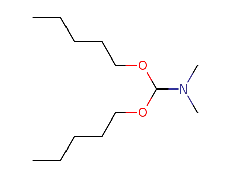 Molecular Structure of 91669-41-9 (Methanamine, N,N-dimethyl-1,1-bis(pentyloxy)-)