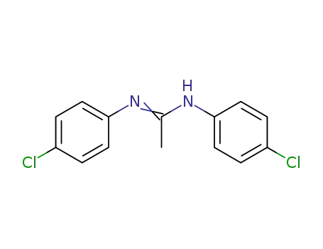 Molecular Structure of 22365-62-4 (N1,N2-Bis(p-chlorophenyl)acetamidine)