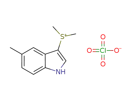 Molecular Structure of 1440957-18-5 ((5-methylindol-3-yl)dimethylsulfonium perchlorate)