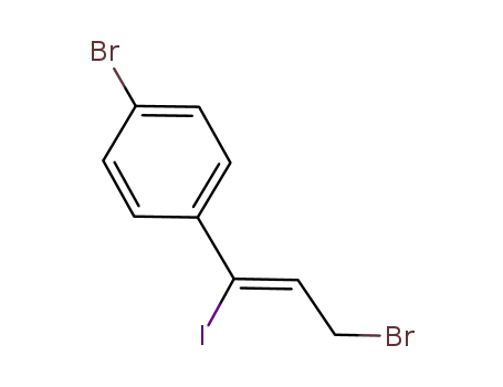 Molecular Structure of 869209-22-3 (1-bromo-4-((Z)-3-bromo-1-iodopropenyl)benzene)