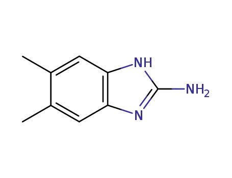 Molecular Structure of 29096-75-1 (2-Amino-5,6-dimethylbenzimidazole)