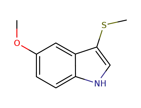 Molecular Structure of 1416438-06-6 (5-methoxy-3-methylthioindole)