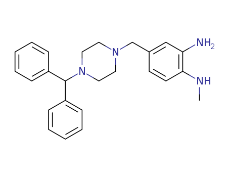 1,2-Benzenediamine,4-[[4-(diphenylmethyl)-1-piperazinyl]methyl]-N1-methyl-
