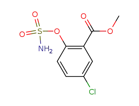 Molecular Structure of 115438-06-7 (5-Chloro-2-sulfamoyloxy-benzoic acid methyl ester)