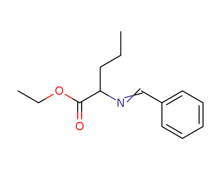 Molecular Structure of 149207-93-2 (2-{[1-Phenyl-meth-(E)-ylidene]-amino}-pentanoic acid ethyl ester)