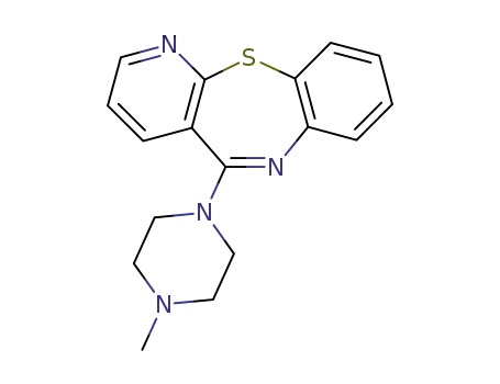 Molecular Structure of 68745-07-3 (5-(4-methylpiperazin-1-yl)pyrido[2,3-b][1,5]benzothiazepine)