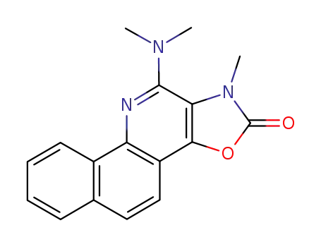 Molecular Structure of 104953-91-5 (12-Dimethylamino-17-methyl-17H-15-oxa-11,17-diaza-cyclopenta[a]phenanthren-16-one)
