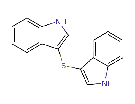 Molecular Structure of 1484-18-0 (3,3'-bis(indolyl) sulfide)