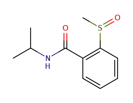 Molecular Structure of 79054-64-1 (N-Isopropyl-2-methanesulfinyl-benzamide)