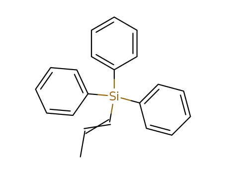 Molecular Structure of 18752-22-2 (triphenyl(1-propenyl)silane)