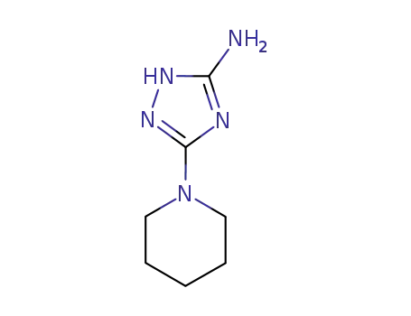Molecular Structure of 51420-45-2 (5-amino-2-(piperidinyl)-1H-1,2,4-triazole)