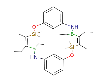 Molecular Structure of 129390-09-6 (C<sub>30</sub>H<sub>48</sub>B<sub>2</sub>N<sub>2</sub>O<sub>2</sub>Si<sub>2</sub>)