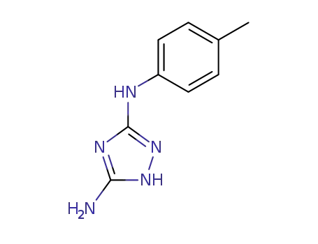 Molecular Structure of 3929-18-8 (N<SUP>3</SUP>-(p-tolyl)-1H-1,2,4-triazole-3,5-diamine)