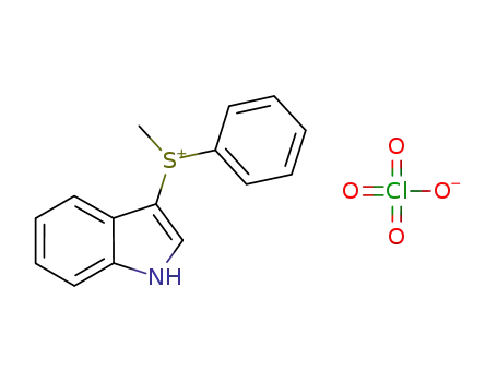Molecular Structure of 1440957-32-3 ((indol-3-yl)methylphenylsulfonium perchlorate)