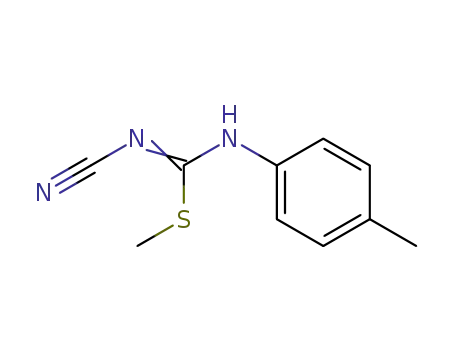 Molecular Structure of 59541-69-4 (methyl N'-cyano-N-(4-methylphenyl)imidothiocarbamate)