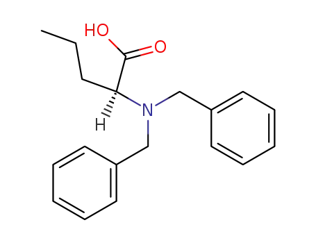 Molecular Structure of 100196-24-5 (<i>N</i>,<i>N</i>-dibenzyl-L-norvaline)