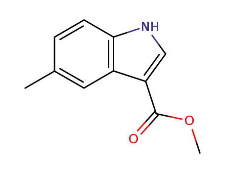 Molecular Structure of 227960-12-5 (5-METHYLINDOLE-3-CARBOXYLIC ACID METHYL ESTER)