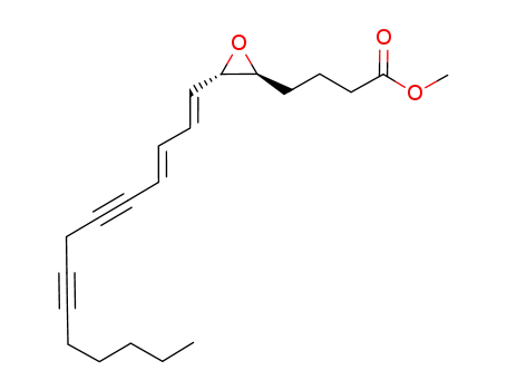Molecular Structure of 118333-88-3 ((5S,6S)-epoxy-11,14-eicosadiyne-7E,9E-dienoate)