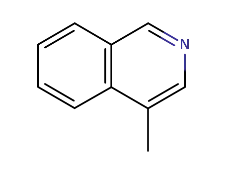 Molecular Structure of 1196-39-0 (4-methylquinoline)