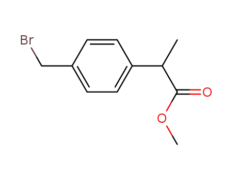 Molecular Structure of 99807-54-2 (2-(4-bromomethylphenyl)propionic acid methyl ester)