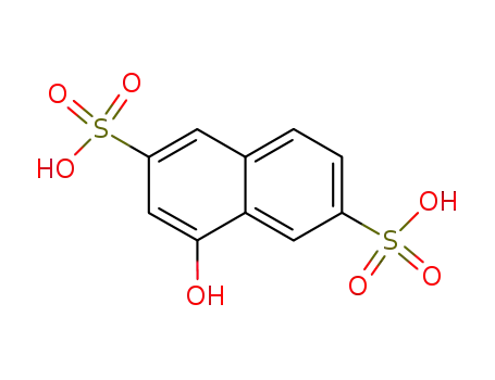 Molecular Structure of 6483-80-3 (4-hydroxynaphthalene-2,6-disulphonic acid)