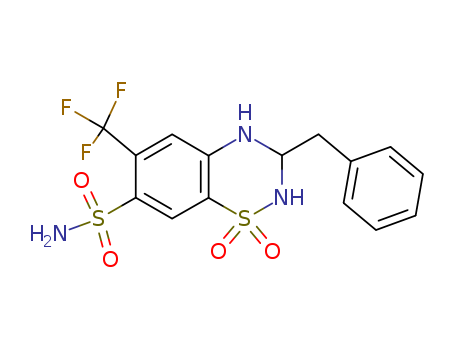 2H-1,2,4-Benzothiadiazine-7-sulfonamide,3,4-dihydro-3-(phenylmethyl)-6-(trifluoromethyl)-, 1,1-dioxide