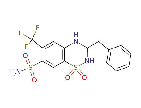 Molecular Structure of 73-48-3 (BENDROFLUMETHIAZIDE)