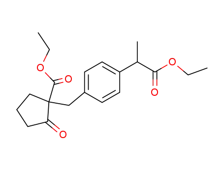 ethyl 2-[4-(1-ethoxycarbonyl-2-oxocyclopentan-1-ylmethyl)phenyl]propionate