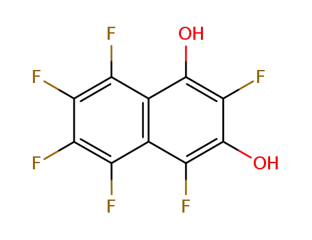 Molecular Structure of 41481-27-0 (1,3-Dihydroxyhexafluornaphthalin)
