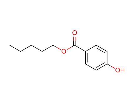 Molecular Structure of 6521-29-5 (4-HYDROXYBENZOIC ACID N-AMYL ESTER)
