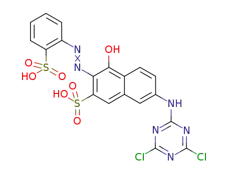 2-Naphthalenesulfonicacid,7-[(4,6-dichloro-1,3,5-triazin-2-yl)amino]-4-hydroxy-3-[2-(2-sulfophenyl)diazenyl]-
