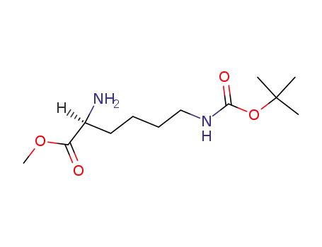 Molecular Structure of 3017-32-1 ((S)-methyl 2-amino-6-(tert-butoxycarbonylamino)hexanoate)