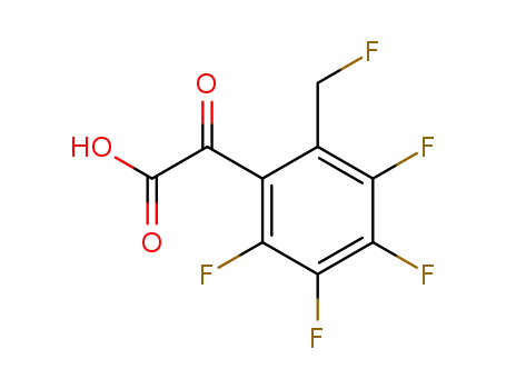 Molecular Structure of 69472-72-6 (2,3,4,5-tetrafluoro-6-(fluoromethyl)phenylglyoxylic acid)