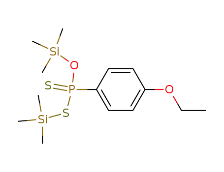 Molecular Structure of 138172-30-2 (O,S-bis(trimethylsilyl)-4-ethoxyphenyldithiophosphonate)