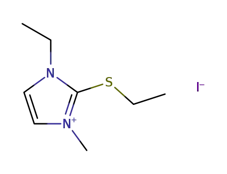 Molecular Structure of 118800-65-0 (1-ethyl-2-ethylsulfanyl-3-methyl-imidazolium; iodide)