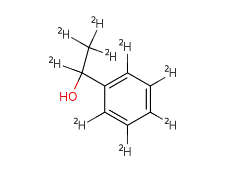 Molecular Structure of 19547-01-4 (1-PHENYLETHANOL-D9)