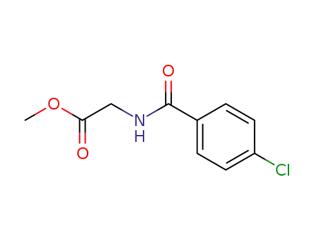 Molecular Structure of 59893-99-1 (N-(p-chlorobenzoyl)-glycine methyl ester)