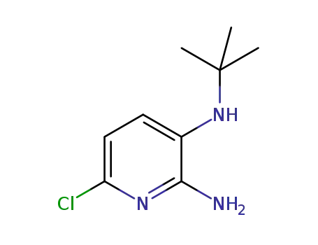 Molecular Structure of 1426845-56-8 (N<sub>3</sub>-(tert-butyl)-6-chloropyridine-2,3-diamine)