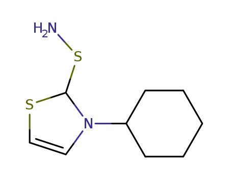 Molecular Structure of 1089312-85-5 (N-cyclohexyl-2-thiazolinylsulfenamide)