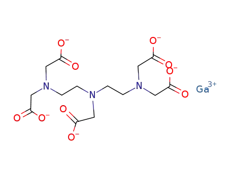 diethylenetriaminepentaacetic acid, Ga(III)-salt, dianion