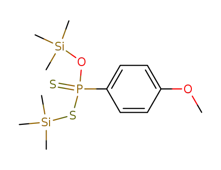 Molecular Structure of 138172-29-9 (O,S-bis(trimethylsilyl)-4-methoxyphenyldithiophosphonate)