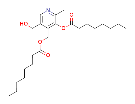 Octanoic acid,5-(hydroxymethyl)-2-methyl-4-[[(1-oxooctyl)oxy]methyl]-3-pyridinyl ester
