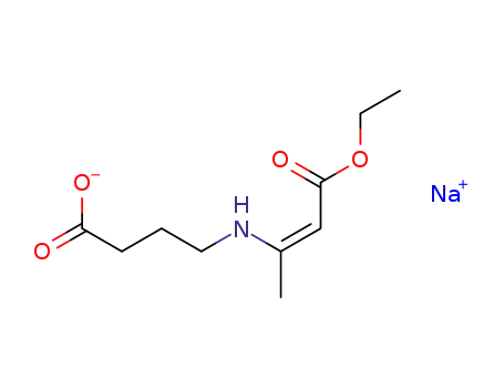 Sodium; 4-((Z)-2-ethoxycarbonyl-1-methyl-vinylamino)-butyrate