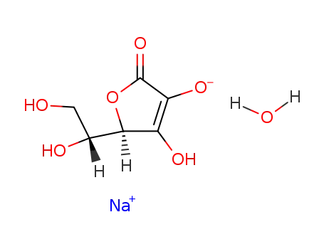 Molecular Structure of 63524-04-9 (SODIUM ERYTHORBATE MONOHYDRATE)